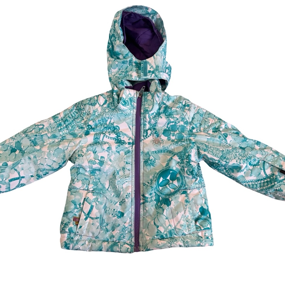 Spyder Girls Bitsy Glam Ski Jacket Sz 3